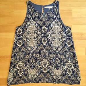 Gorgeous Marrakech Print MAX STUDIO Trapeze Top